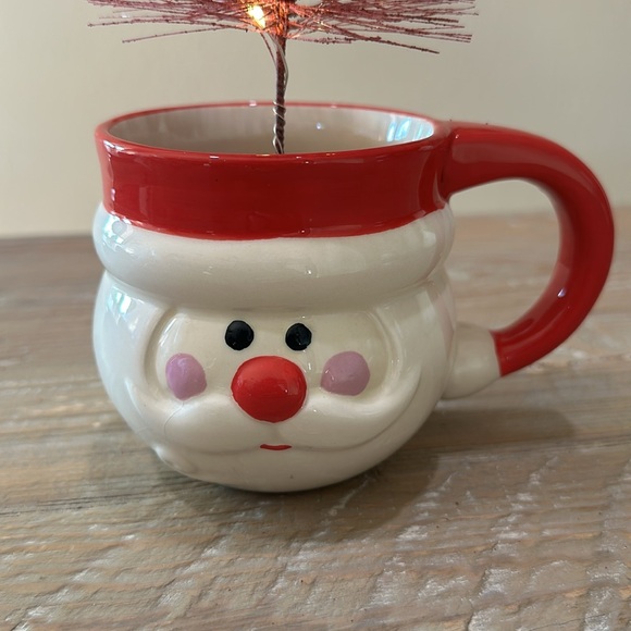 Santa Mug with Lighted Christmas Tree - Picture 3 of 12